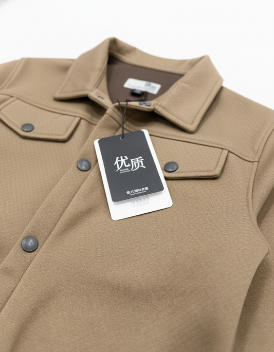 Premium Scuba Beige Shacket