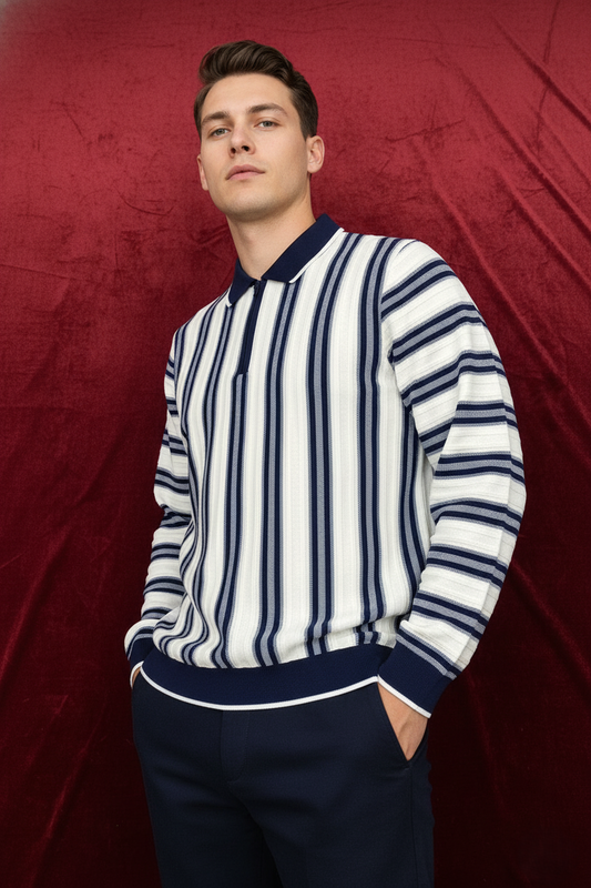 Blue Double Strap Shirt