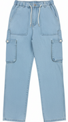 Sky blue cargo jeans