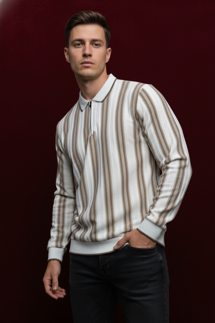 Brown Double Strap Shirt