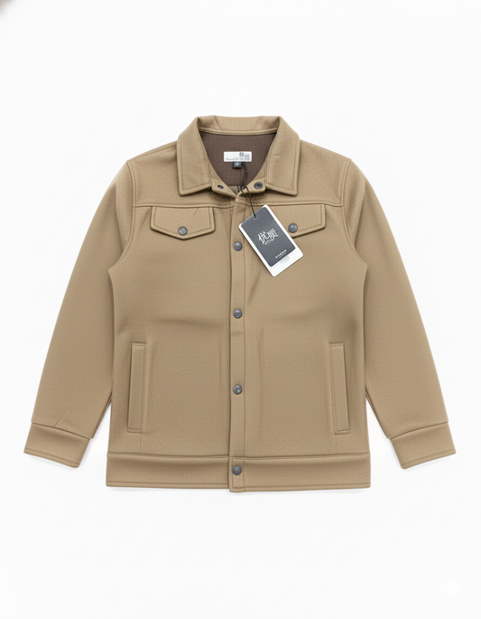 Premium Scuba Beige Shacket