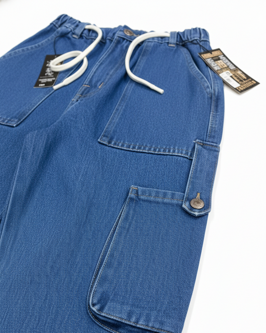 Blue cargo jeans