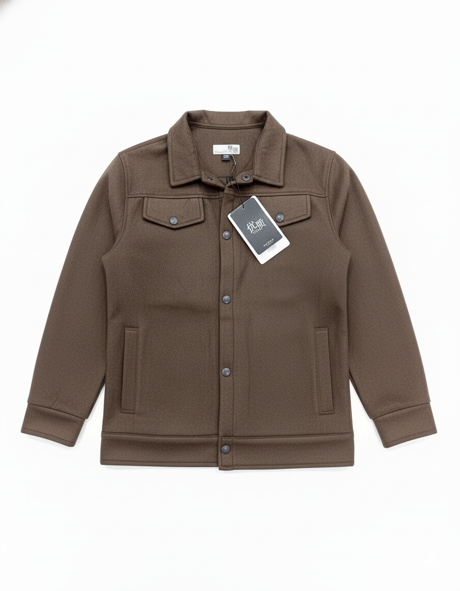 Premium Scuba Brown Shacket