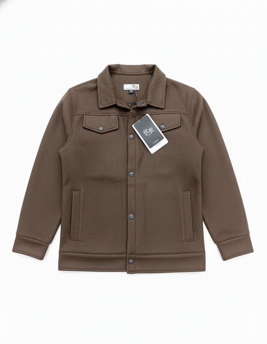 Premium Scuba Brown Shacket