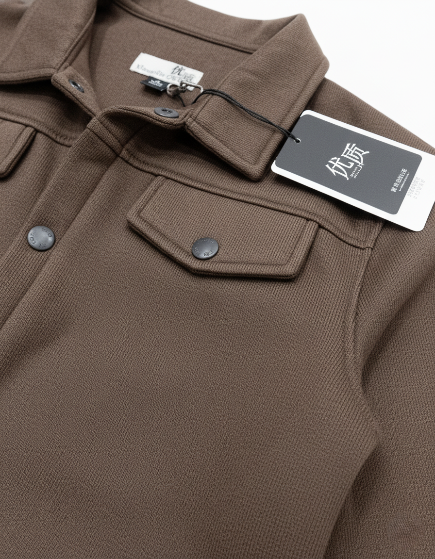 Premium Scuba Brown Shacket