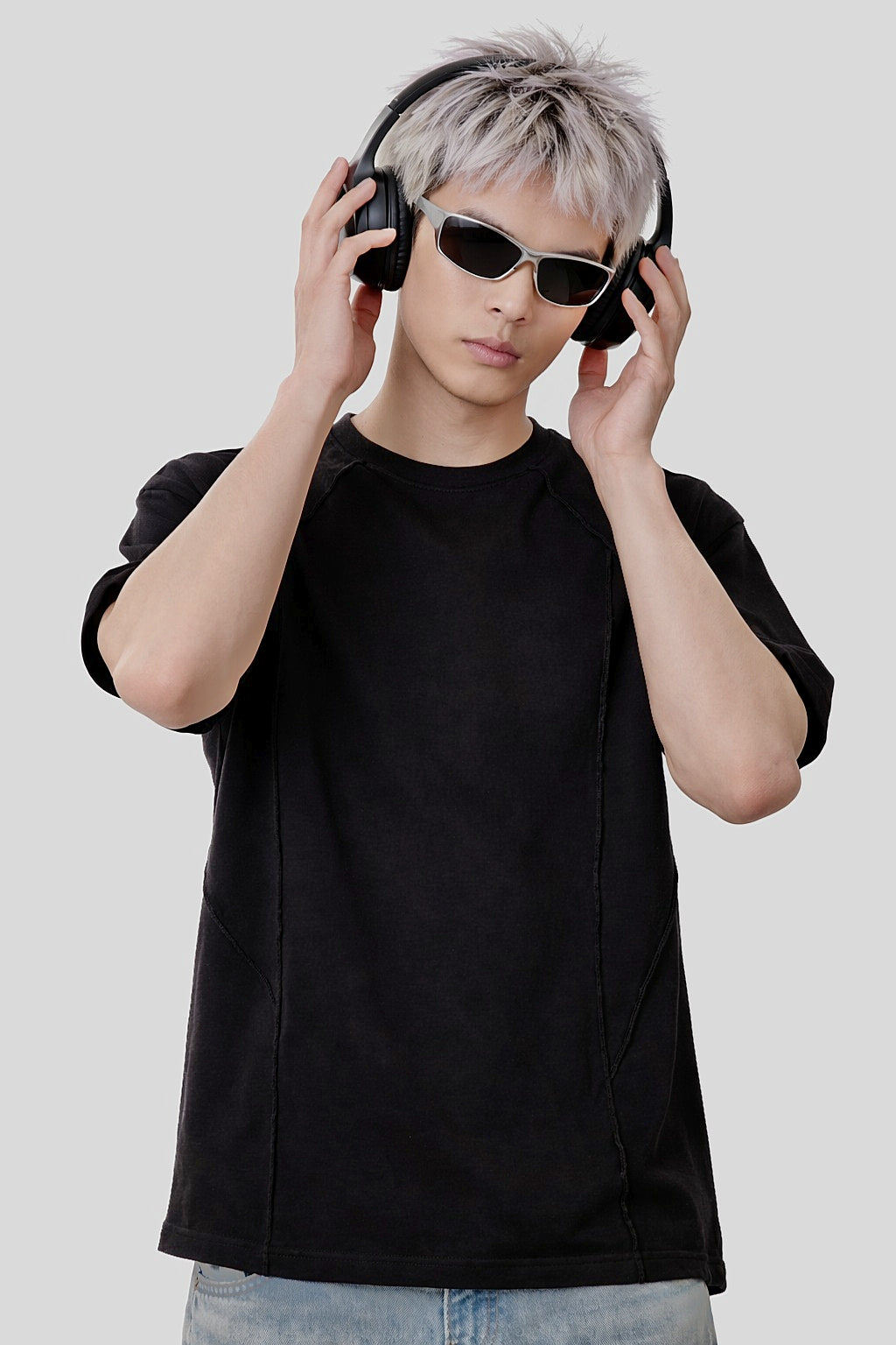 Heavy Oversized T Shirt for Men | Raw Stitch Streetwear Tee